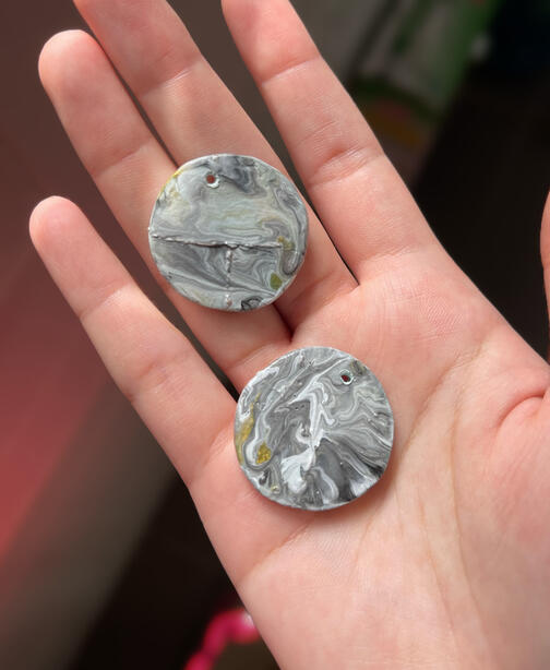 Acrylic Pour Earrings